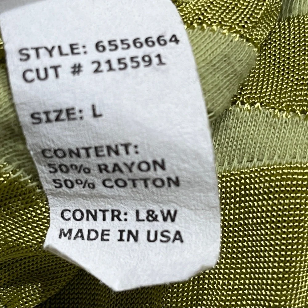CUT LOOSE Olive Green Tunic Top Shirt Sz L Asymmetrical Short Sleeve‎ Lagenlook - Picture 12 of 16